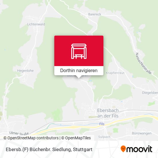 Ebersb.(F) Büchenbr. Siedlung Karte