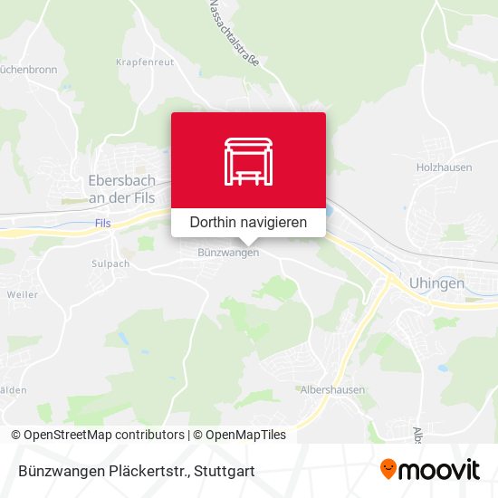 Bünzwangen Pläckertstr. Karte