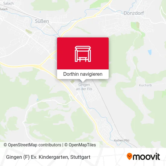 Gingen (F) Ev. Kindergarten Karte