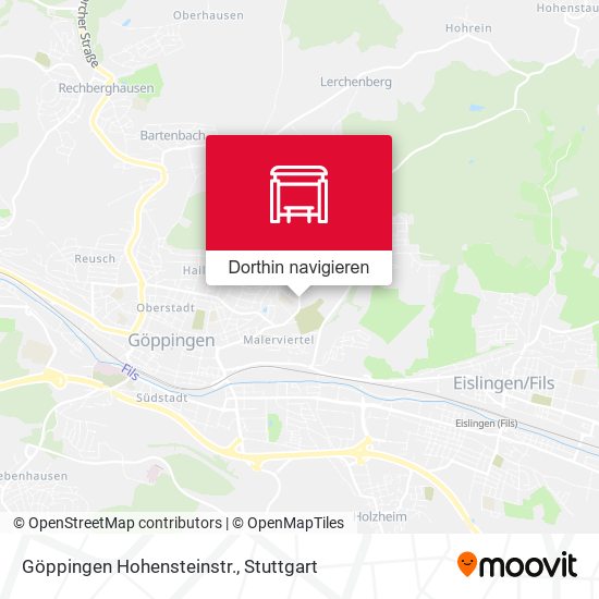 Göppingen Hohensteinstr. Karte