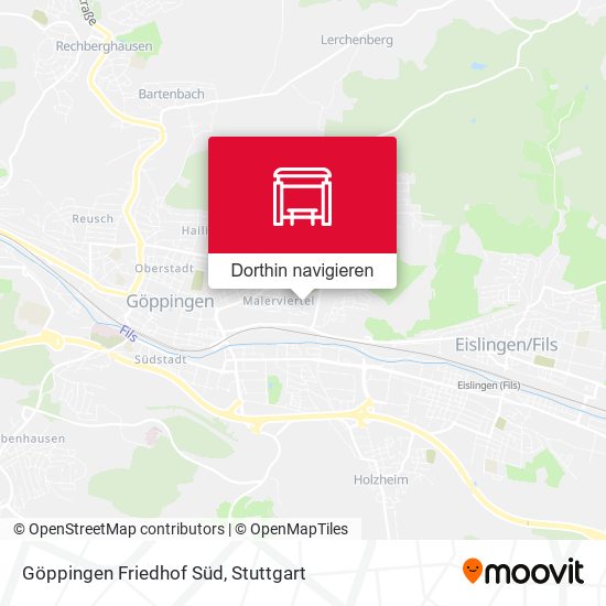 Göppingen Friedhof Süd Karte