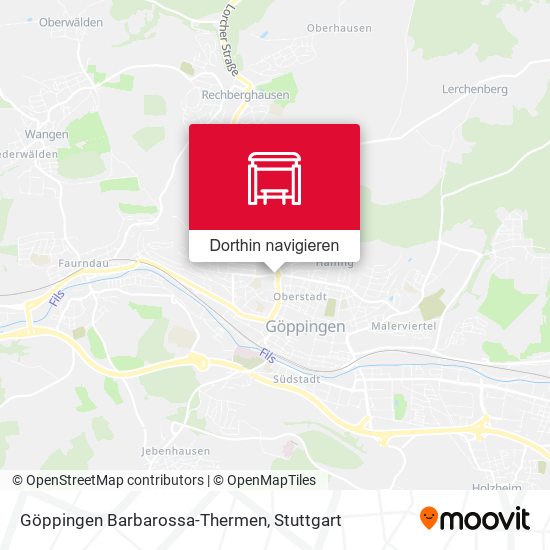 Göppingen Barbarossa-Thermen Karte