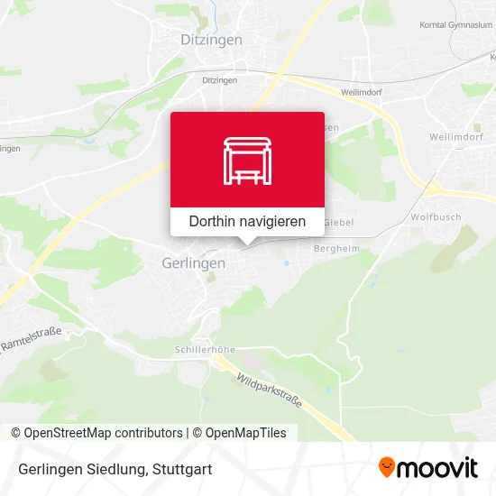 Gerlingen Siedlung Karte