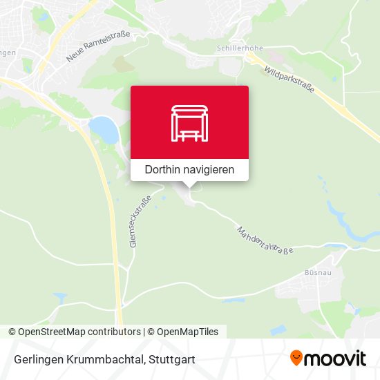 Gerlingen Krummbachtal Karte