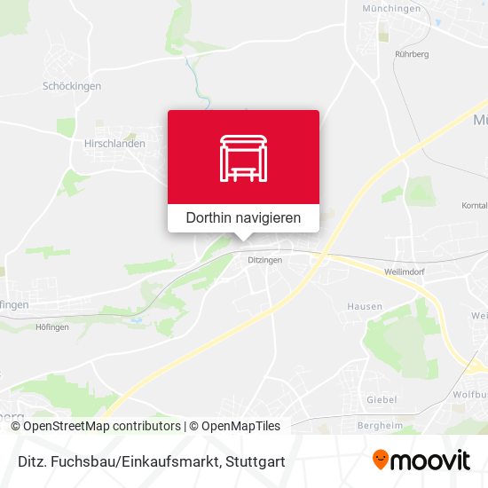 Ditz. Fuchsbau/Einkaufsmarkt Karte