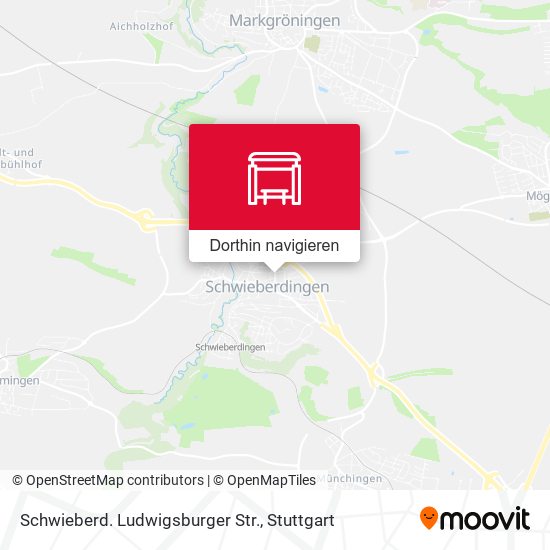 Schwieberd. Ludwigsburger Str. Karte