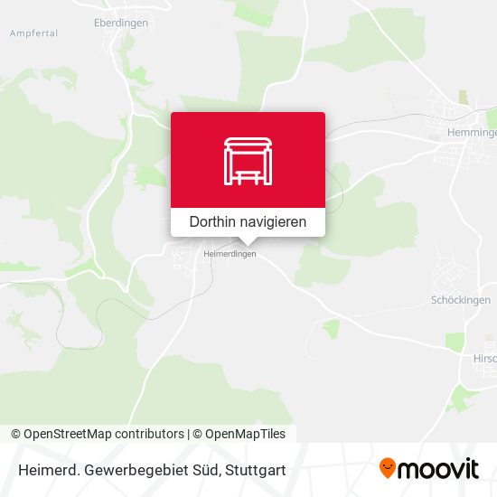 Heimerd. Gewerbegebiet Süd Karte
