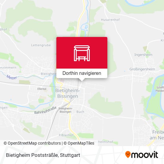 Bietigheim Poststräßle Karte