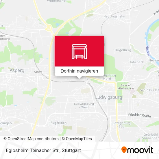 Eglosheim Teinacher Str. Karte