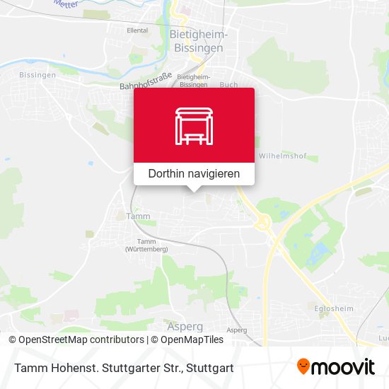 Tamm Hohenst. Stuttgarter Str. Karte