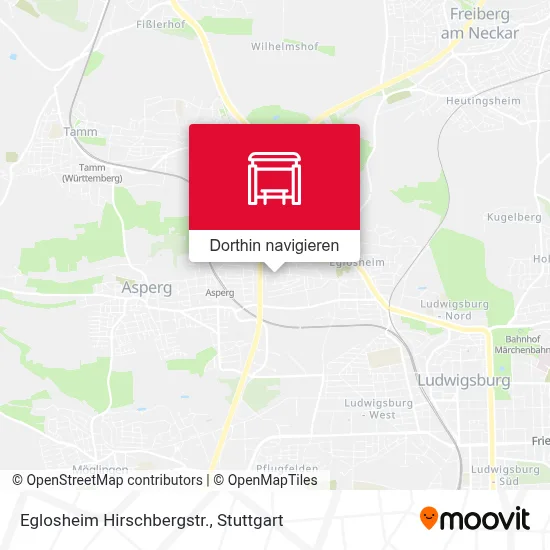 Eglosheim Hirschbergstr. Karte