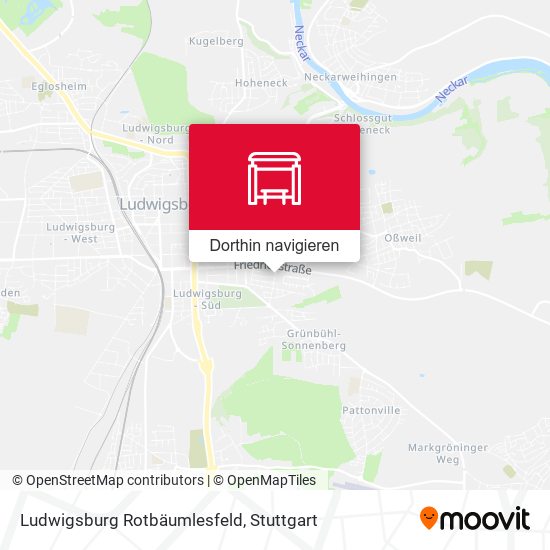 Ludwigsburg Rotbäumlesfeld Karte