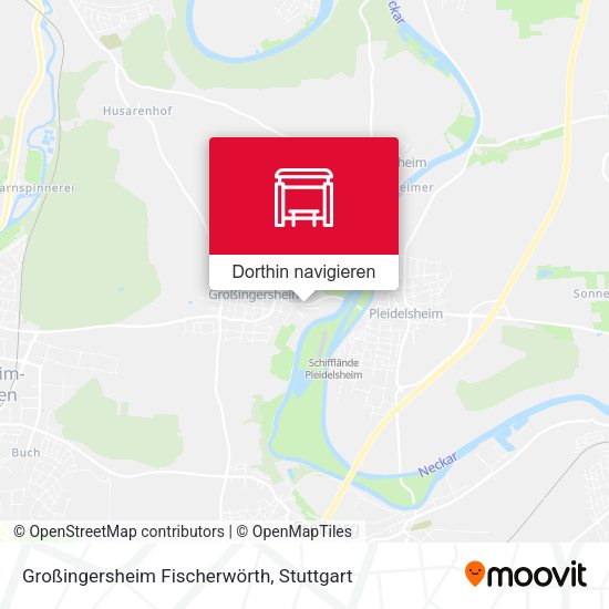 Großingersheim Fischerwörth Karte