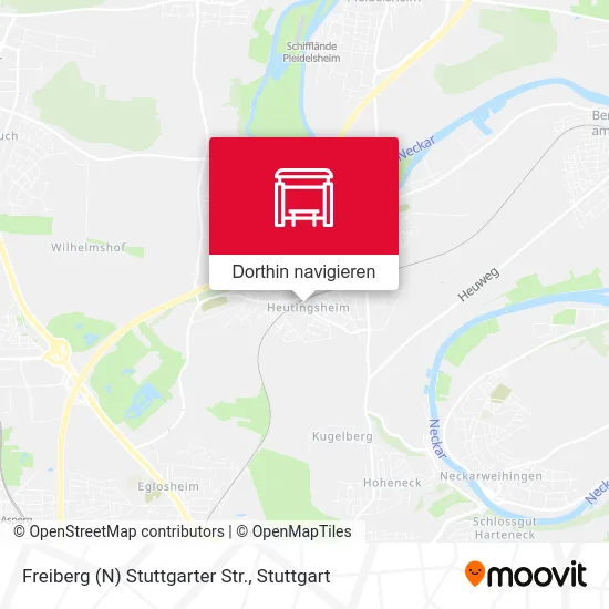 Freiberg (N) Stuttgarter Str. Karte