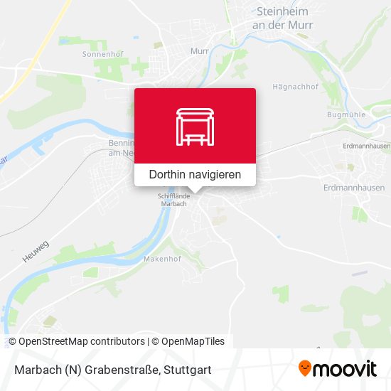 Marbach (N) Grabenstraße Karte