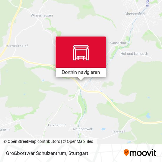 Großbottwar Schulzentrum Karte