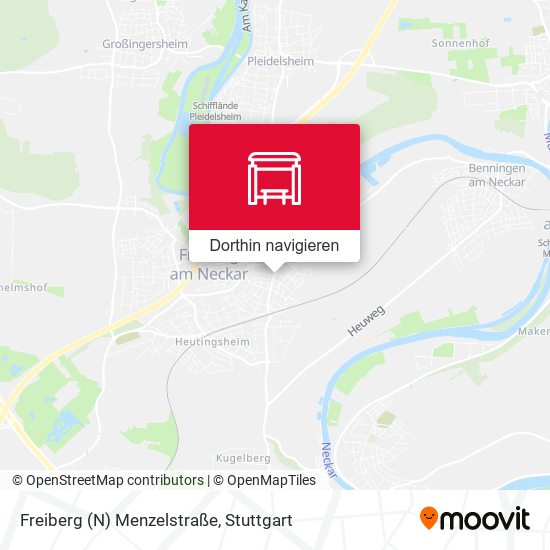 Freiberg (N) Menzelstraße Karte