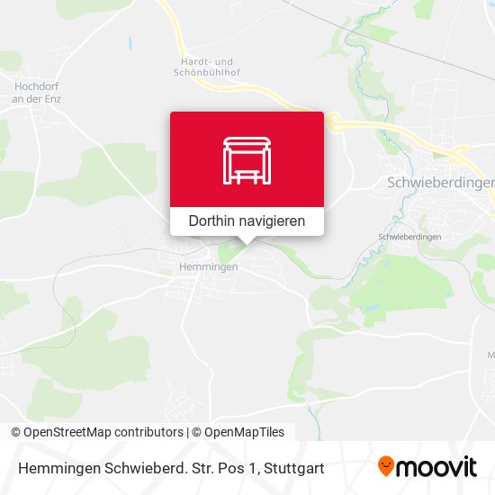 Hemmingen Schwieberd. Str. Pos 1 Karte