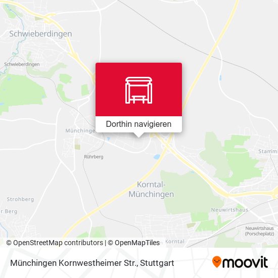 Münchingen Kornwestheimer Str. Karte