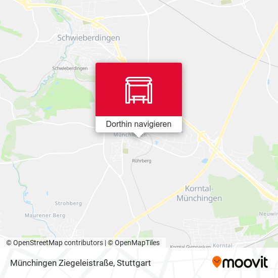 Münchingen Ziegeleistraße Karte