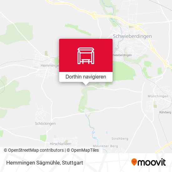 Hemmingen Sägmühle Karte