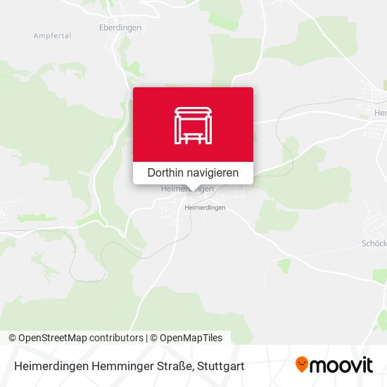 Heimerdingen Hemminger Straße Karte