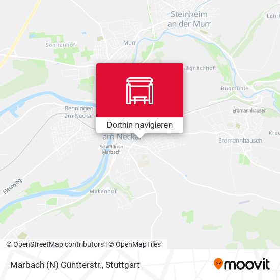 Marbach (N) Güntterstr. Karte