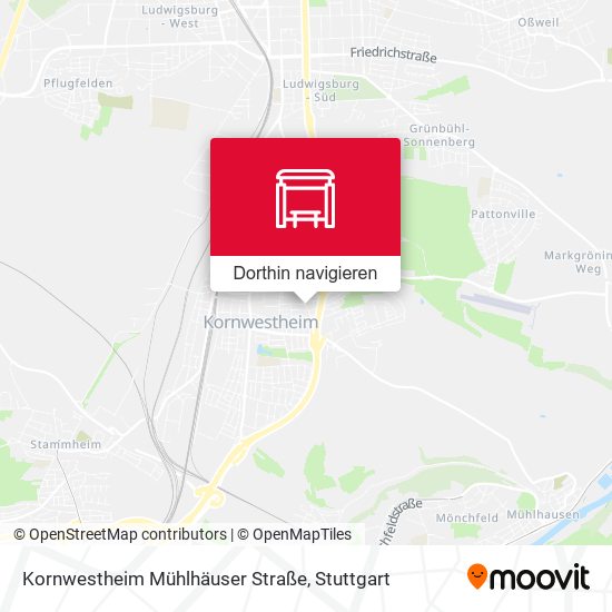 Kornwestheim Mühlhäuser Straße Karte