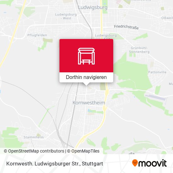 Kornwesth. Ludwigsburger Str. Karte