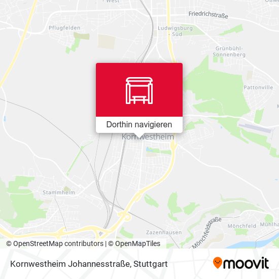 Kornwestheim Johannesstraße Karte