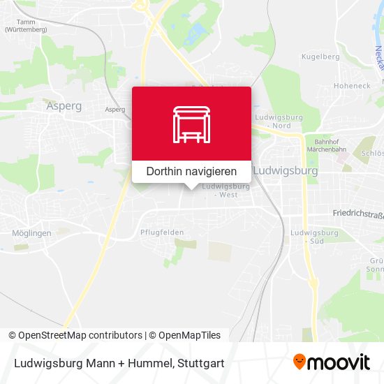 Ludwigsburg Mann + Hummel Karte