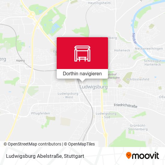 Ludwigsburg Abelstraße Karte