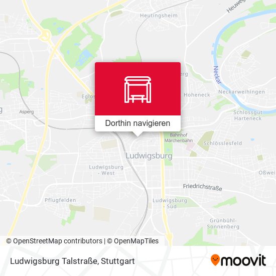 Ludwigsburg Talstraße Karte