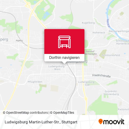 Ludwigsburg Martin-Luther-Str. Karte