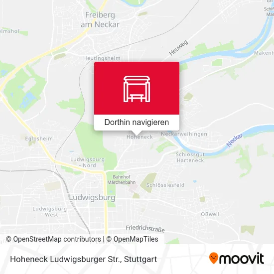 Hoheneck Ludwigsburger Str. Karte