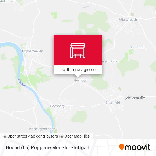 Hochd.(Lb) Poppenweiler Str. Karte