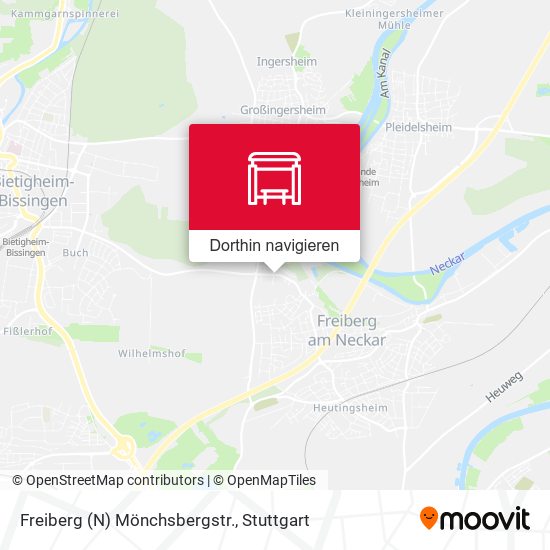 Freiberg (N) Mönchsbergstr. Karte