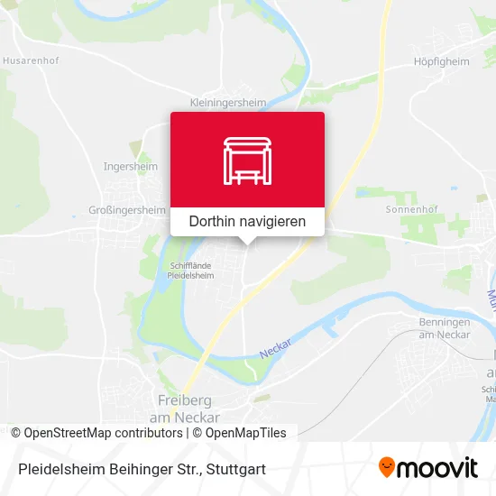 Pleidelsheim Beihinger Str. Karte