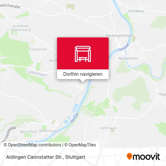 Aldingen Cannstatter Str. Karte