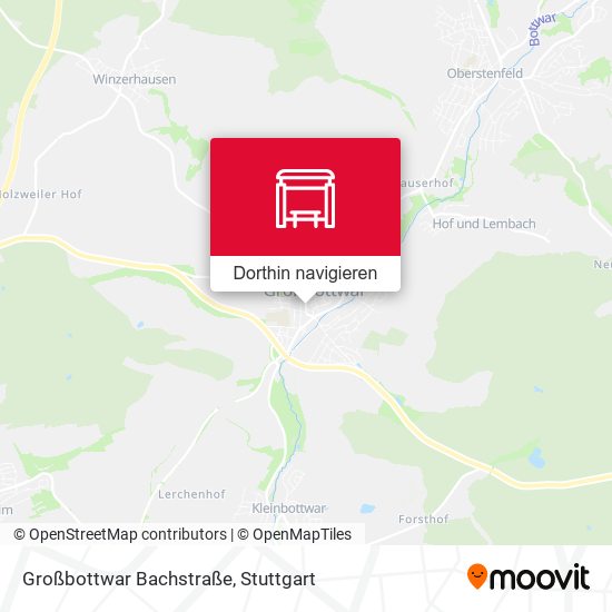 Großbottwar Bachstraße Karte