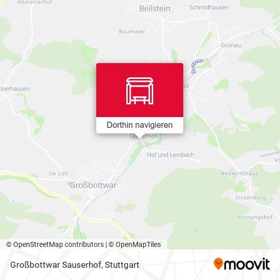 Großbottwar Sauserhof Karte