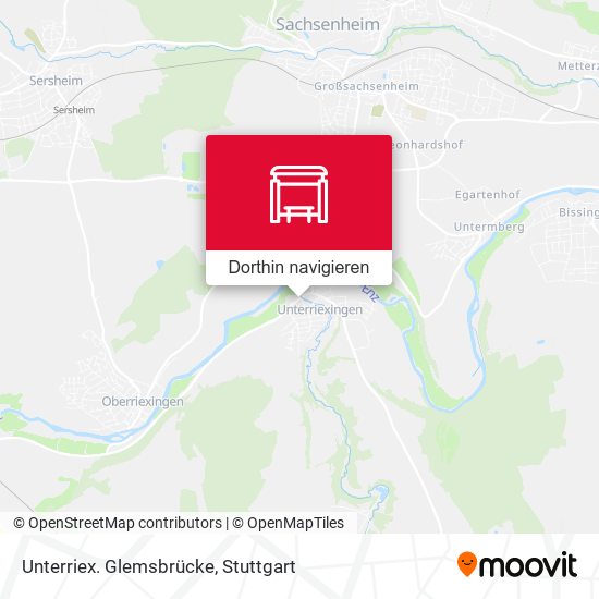 Unterriex. Glemsbrücke Karte