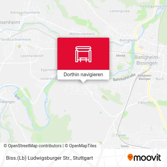 Biss.(Lb) Ludwigsburger Str. Karte