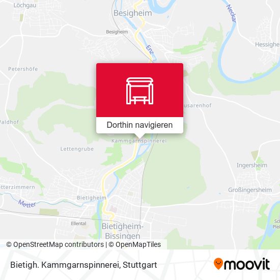 Bietigh. Kammgarnspinnerei Karte