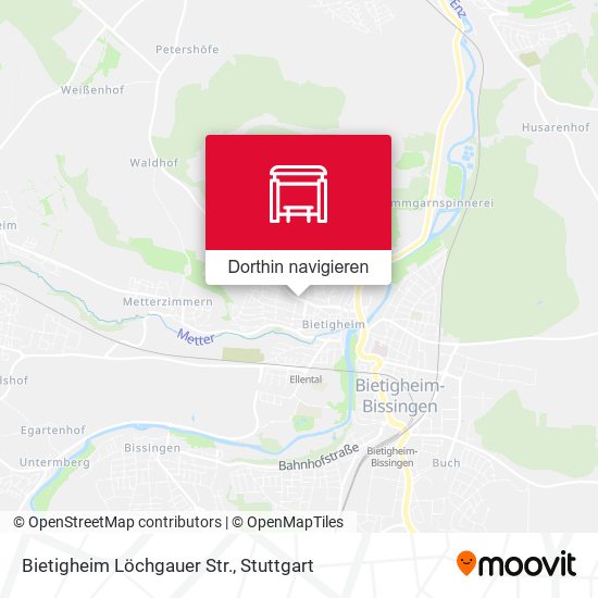 Bietigheim Löchgauer Str. Karte