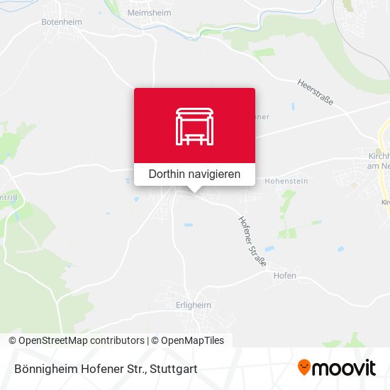 Bönnigheim Hofener Str. Karte