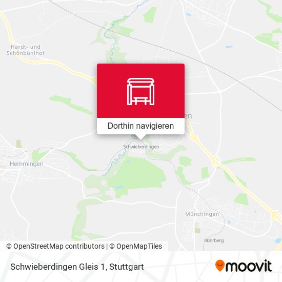 Schwieberdingen Gleis 1 Karte