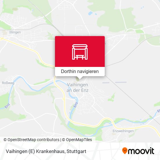 Vaihingen (E) Krankenhaus Karte