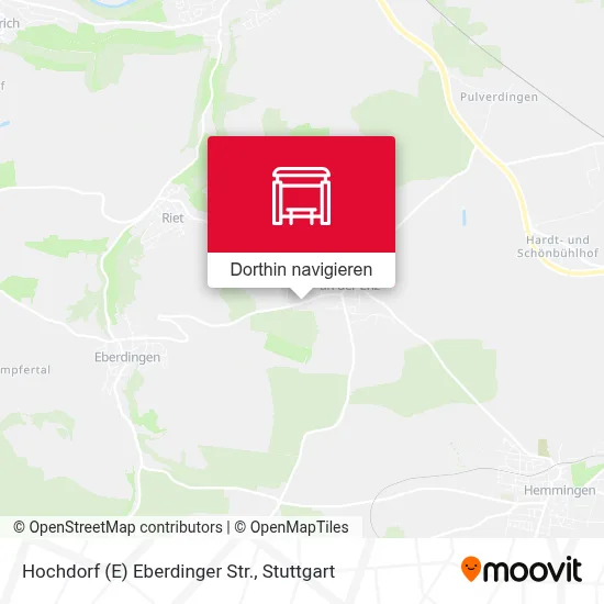 Hochdorf (E) Eberdinger Str. Karte