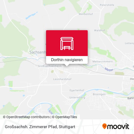 Großsachsh. Zimmerer Pfad Karte
